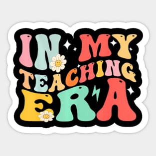 In My Teaching Era Groovy Teacher Sticker